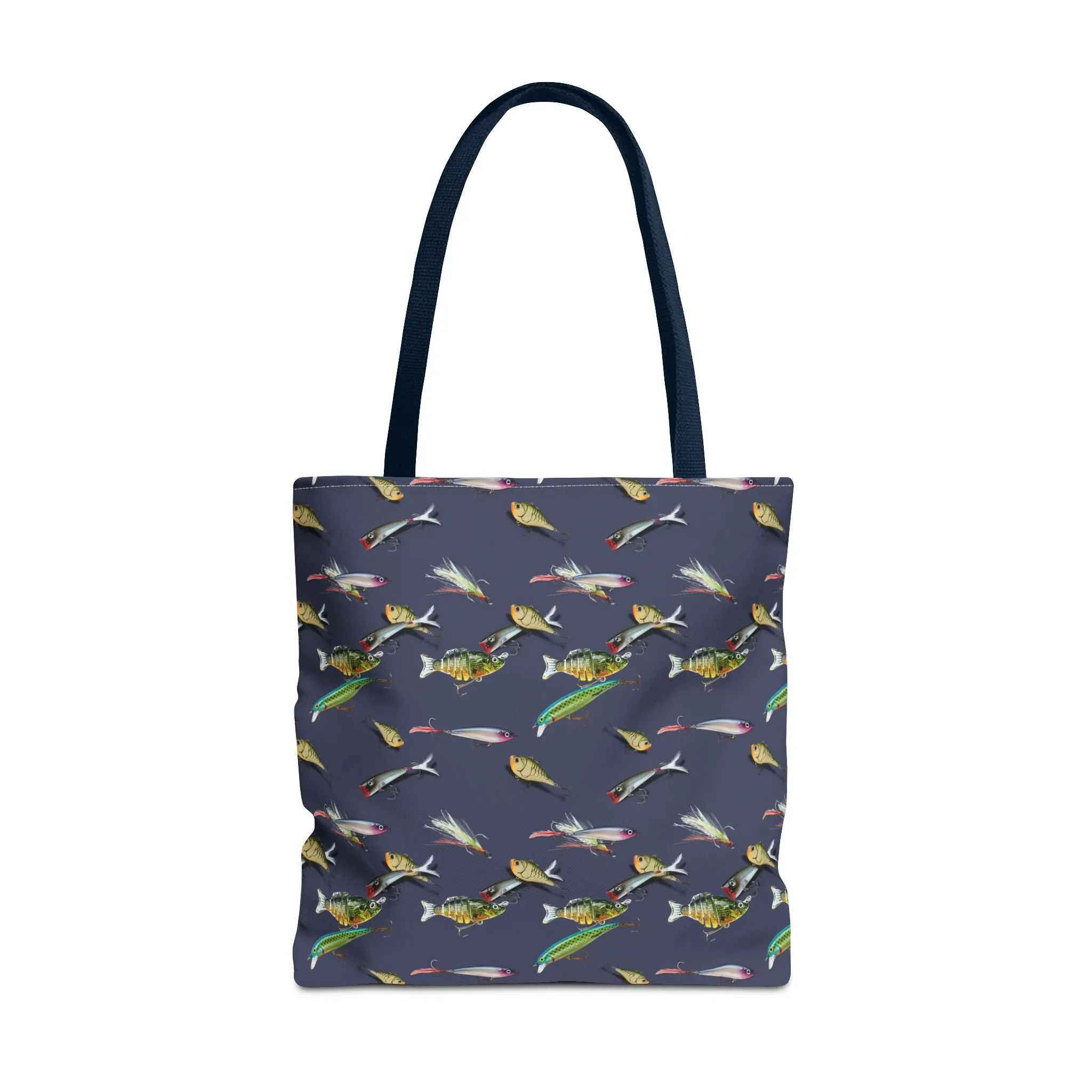 Fish Print Canvas Tote Bag Reusable Shopping Bag - Saiko Studio