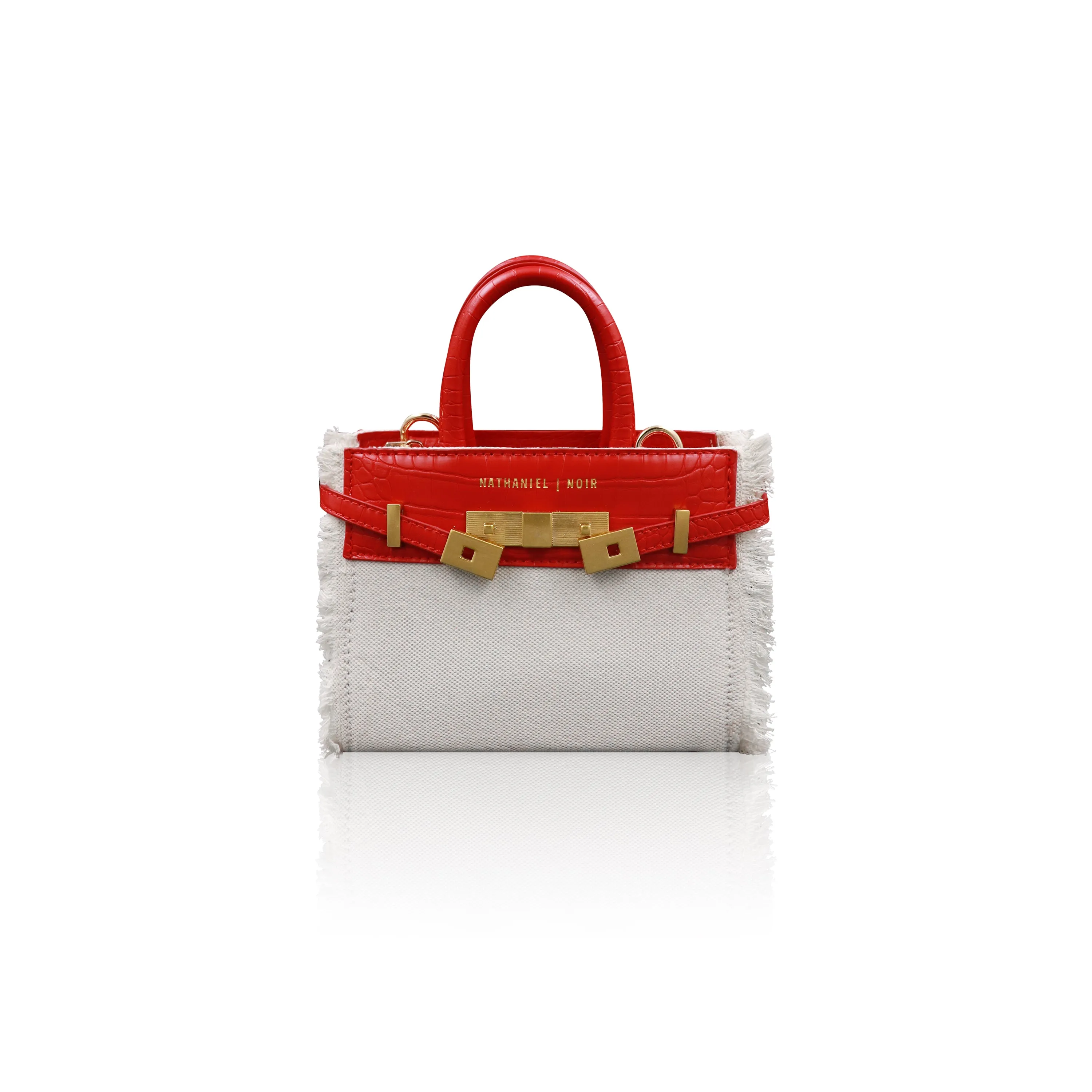 fringe croc mini bag