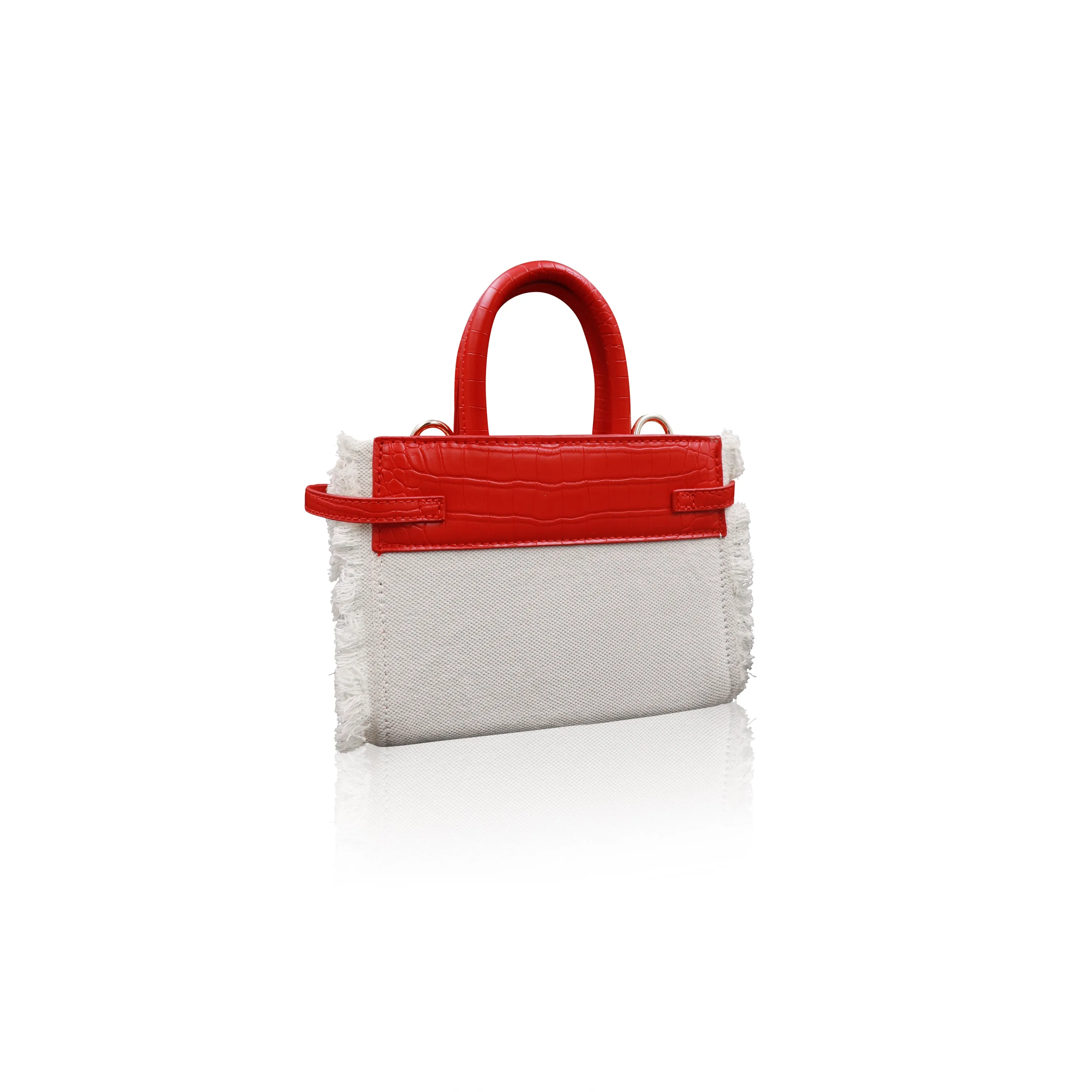 fringe croc mini bag