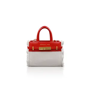fringe croc mini bag