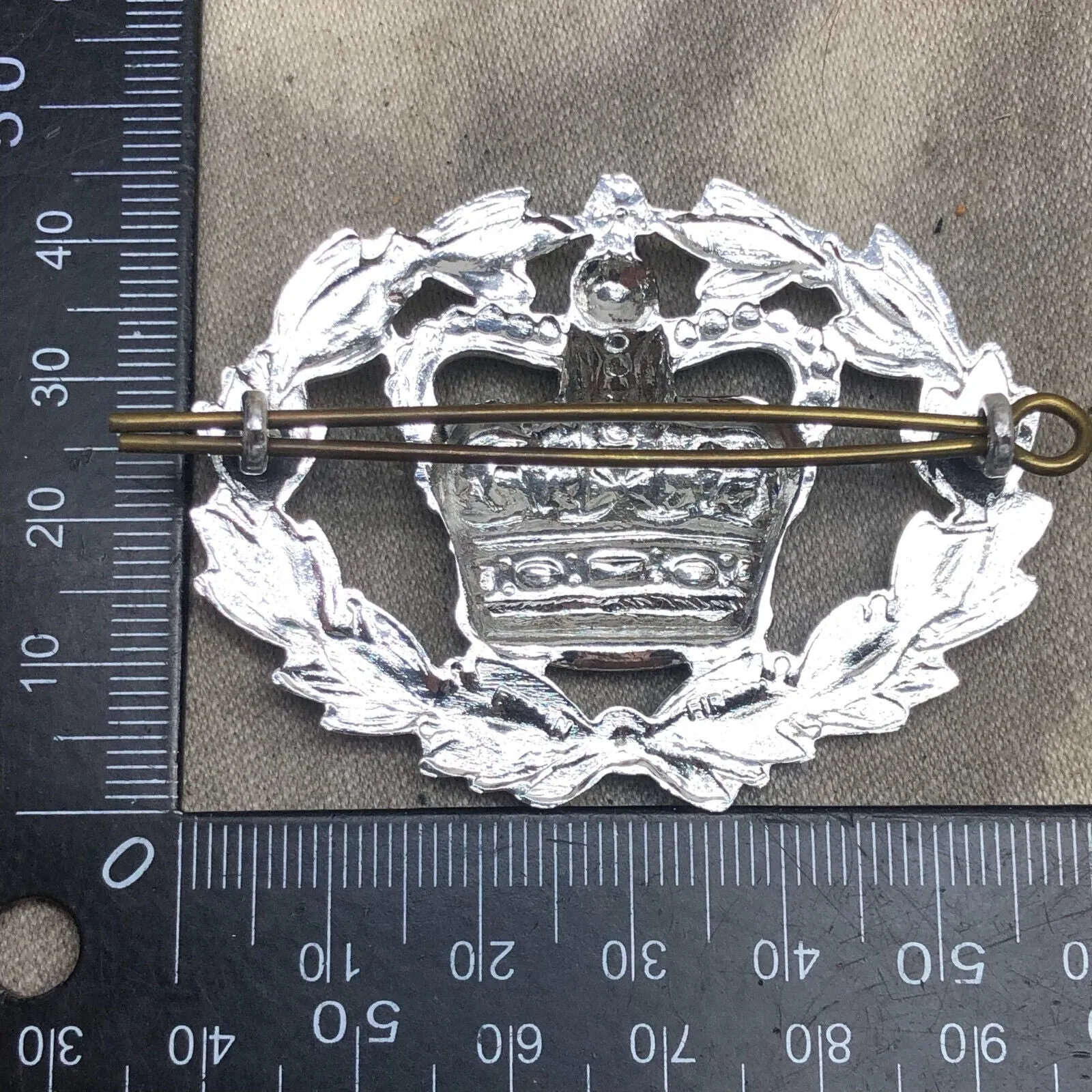 Genuine British Army Warrant Officer Crown in Wreath Wrist Arm Rank Badge