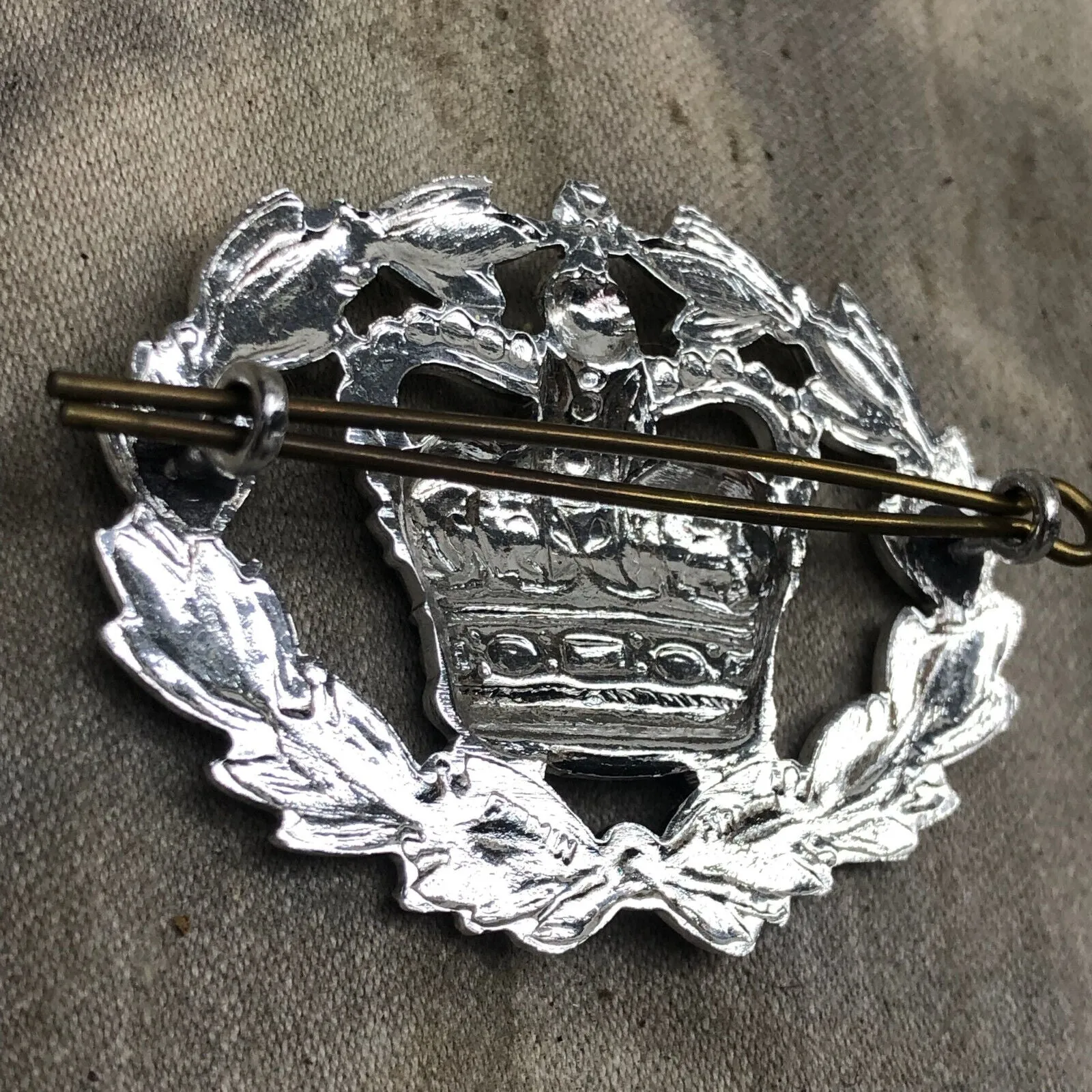 Genuine British Army Warrant Officer Crown in Wreath Wrist Arm Rank Badge