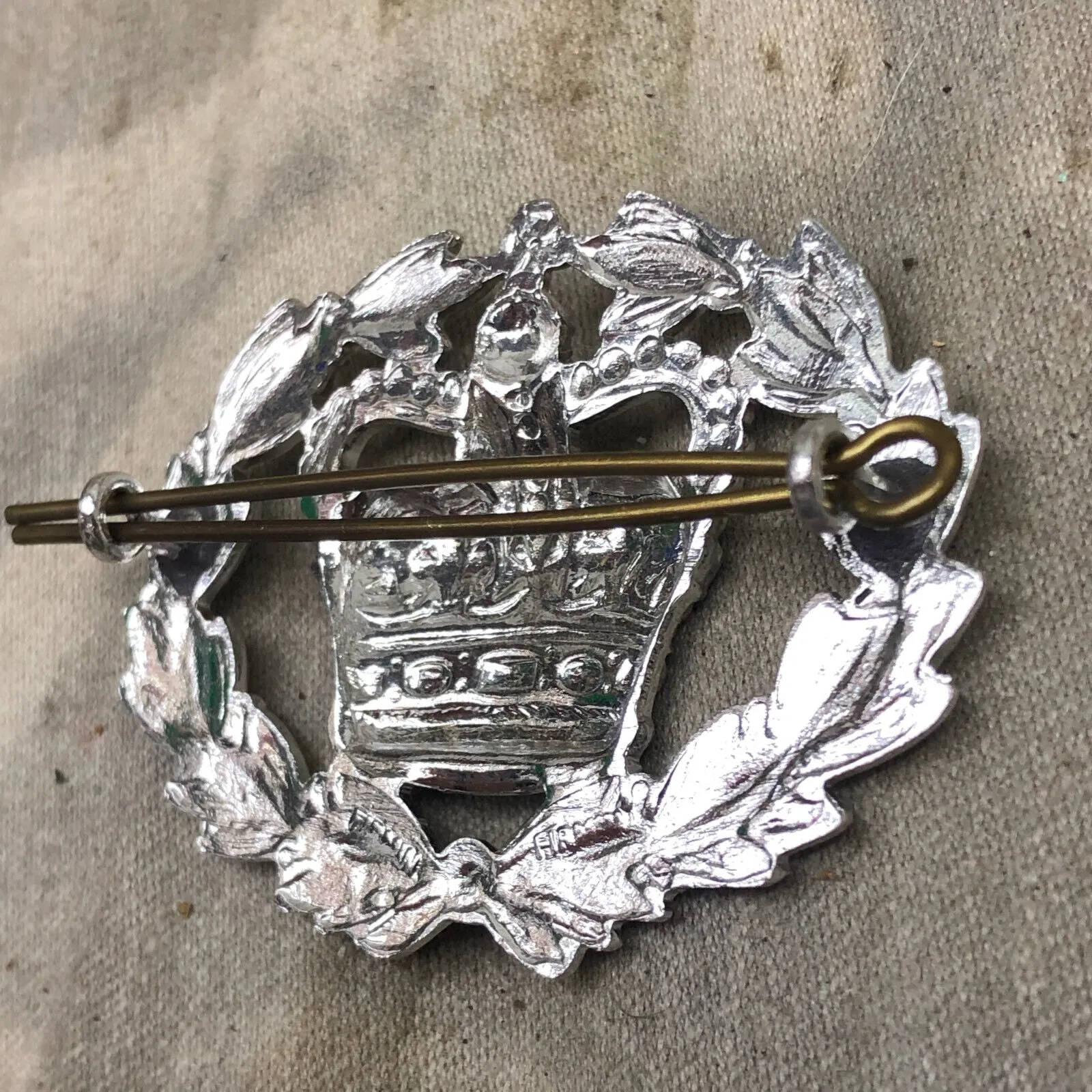 Genuine British Army Warrant Officer Crown in Wreath Wrist Arm Rank Badge