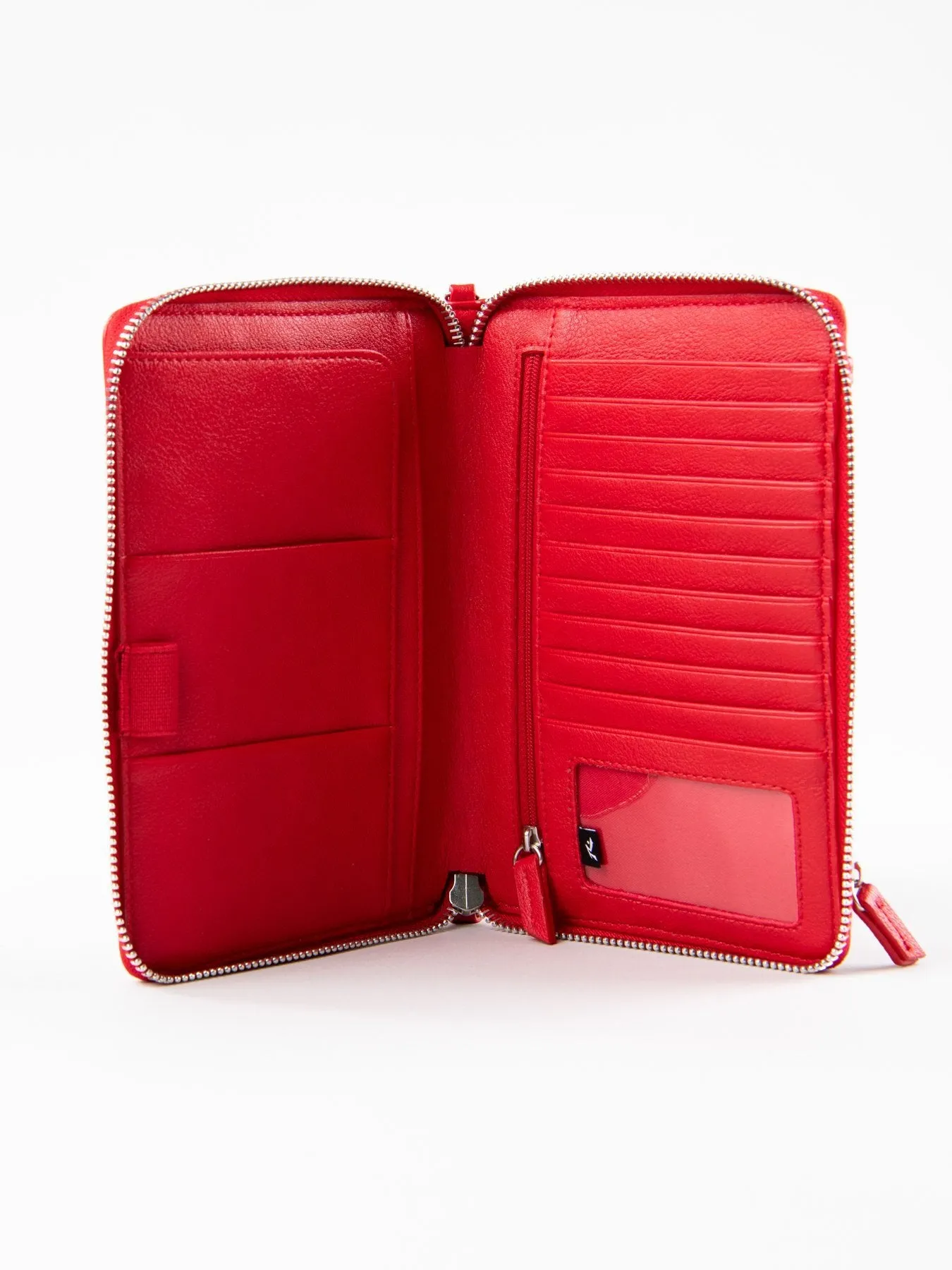 Getaway Leather Travel Wallet - Flame
