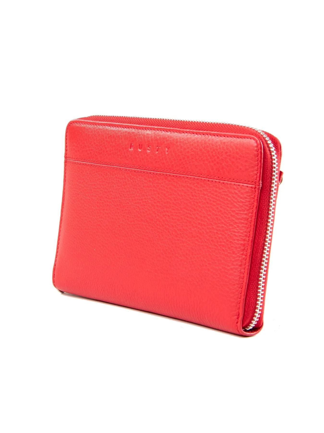Getaway Leather Travel Wallet - Flame
