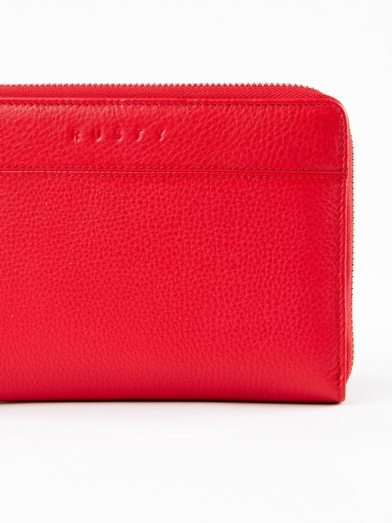 Getaway Leather Travel Wallet - Flame