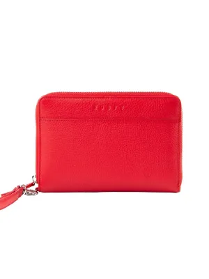 Getaway Leather Travel Wallet - Flame
