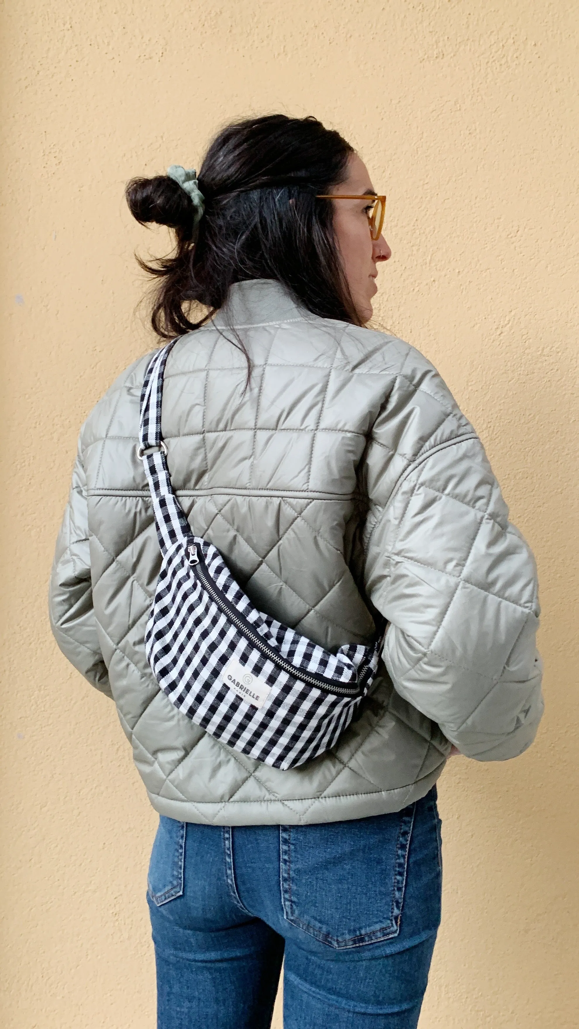 gingham waistbag ~ bolso riñonera vichy