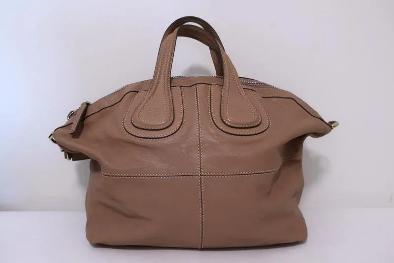 Givenchy Nightingale Medium Satchel Dusty Rose Leather Shoulder Bag
