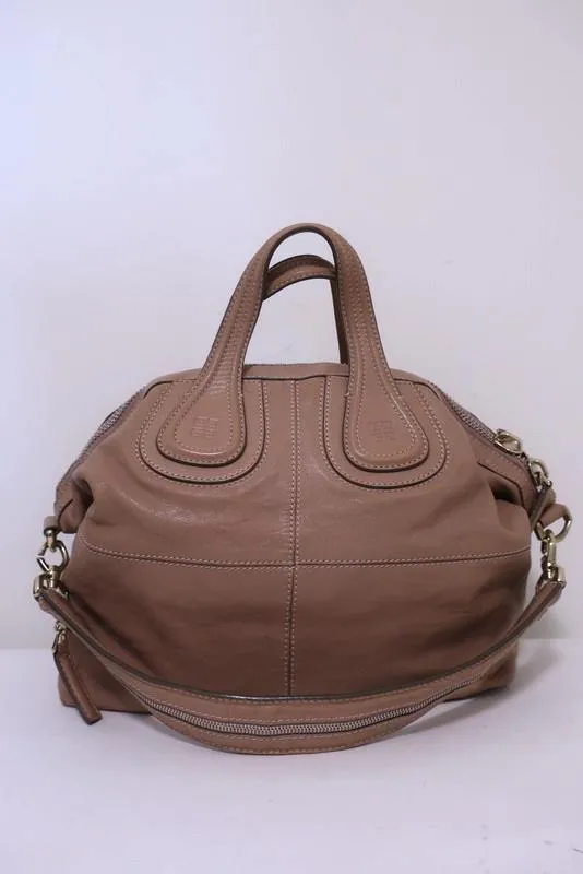 Givenchy Nightingale Medium Satchel Dusty Rose Leather Shoulder Bag
