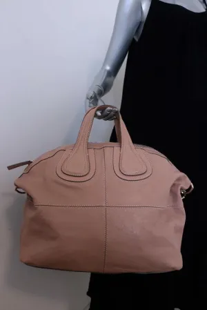 Givenchy Nightingale Medium Satchel Dusty Rose Leather Shoulder Bag
