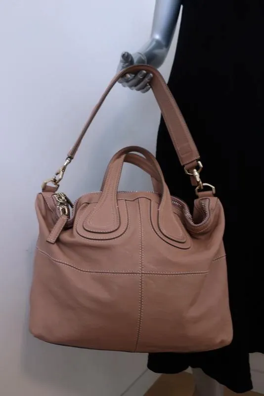Givenchy Nightingale Medium Satchel Dusty Rose Leather Shoulder Bag