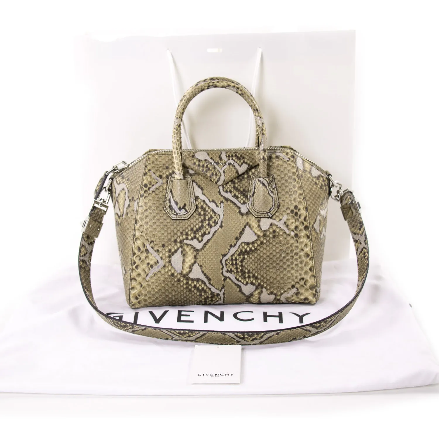 Givenchy Small Antigona Python Skin