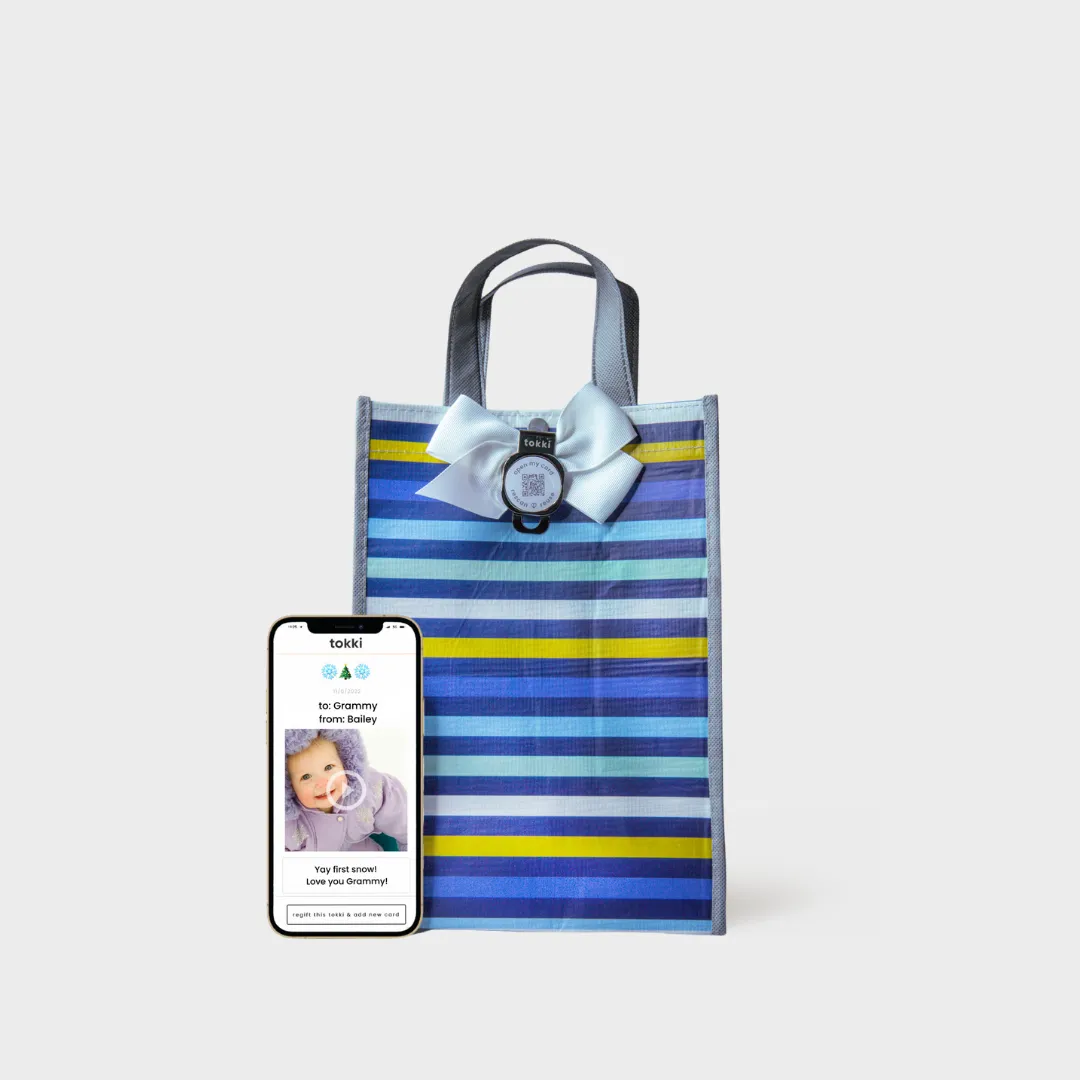 Glow Collection | Reusable Gift Bag   QR Greeting Card Bundle | 9 Pieces