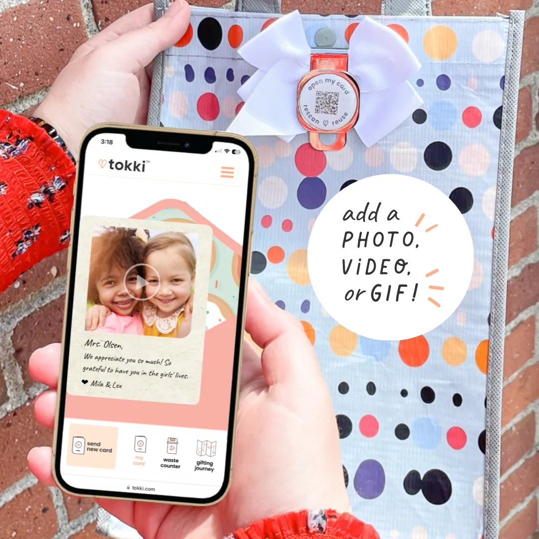 Glow Collection | Reusable Gift Bag   QR Greeting Card Bundle | 9 Pieces