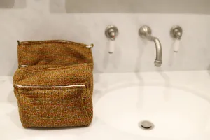 Golden Bloom Toiletry Bags