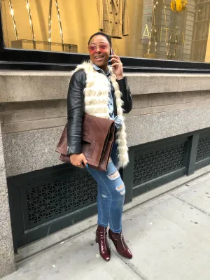Grand Clutch / Large Foldover Clutch / Oversized Leather Clutch Bag / Made in New York