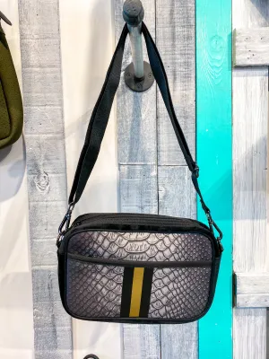 Grey Croco Small Purse
