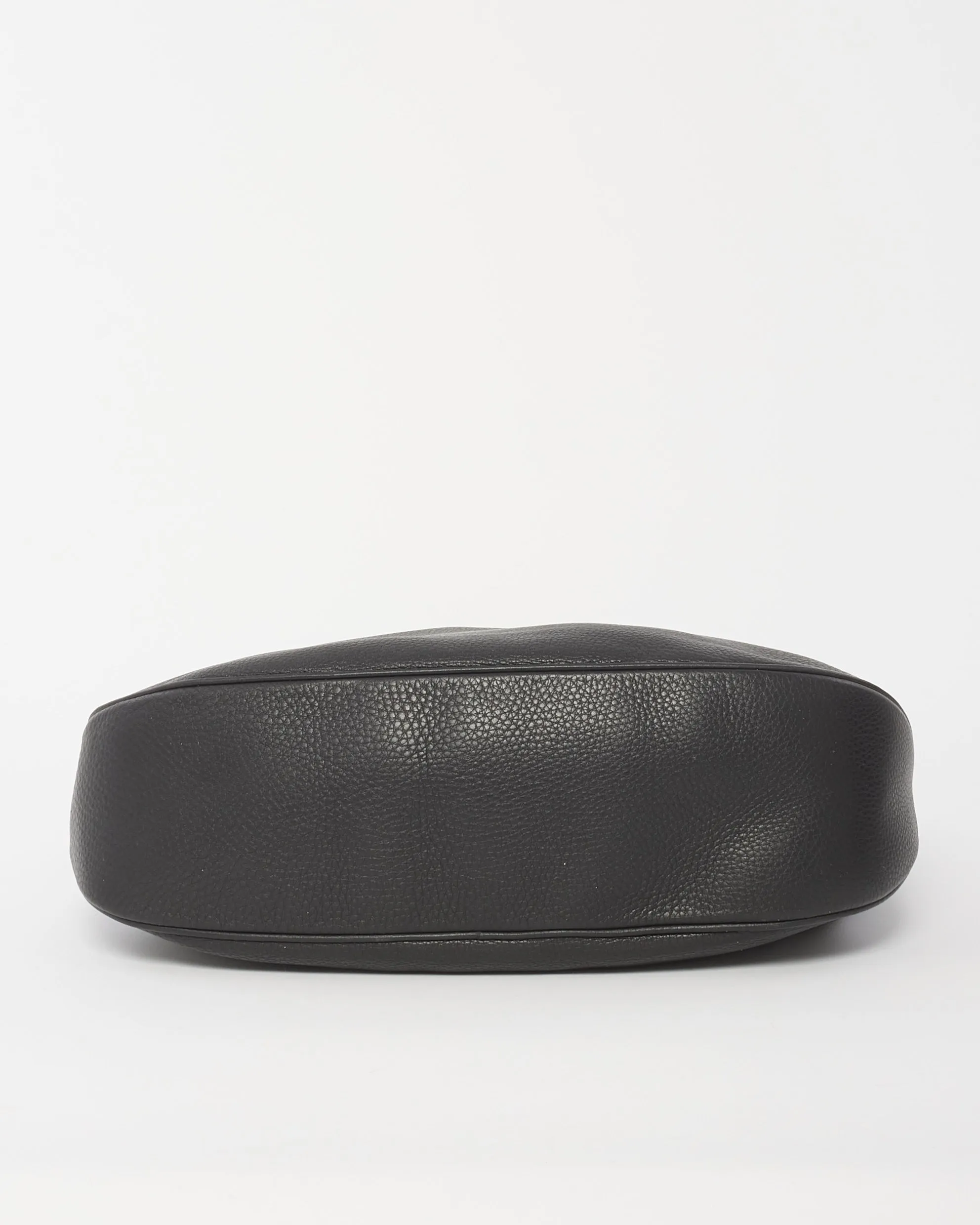 Gucci Black Pebbled Leather Large Ride Shoulder Bag