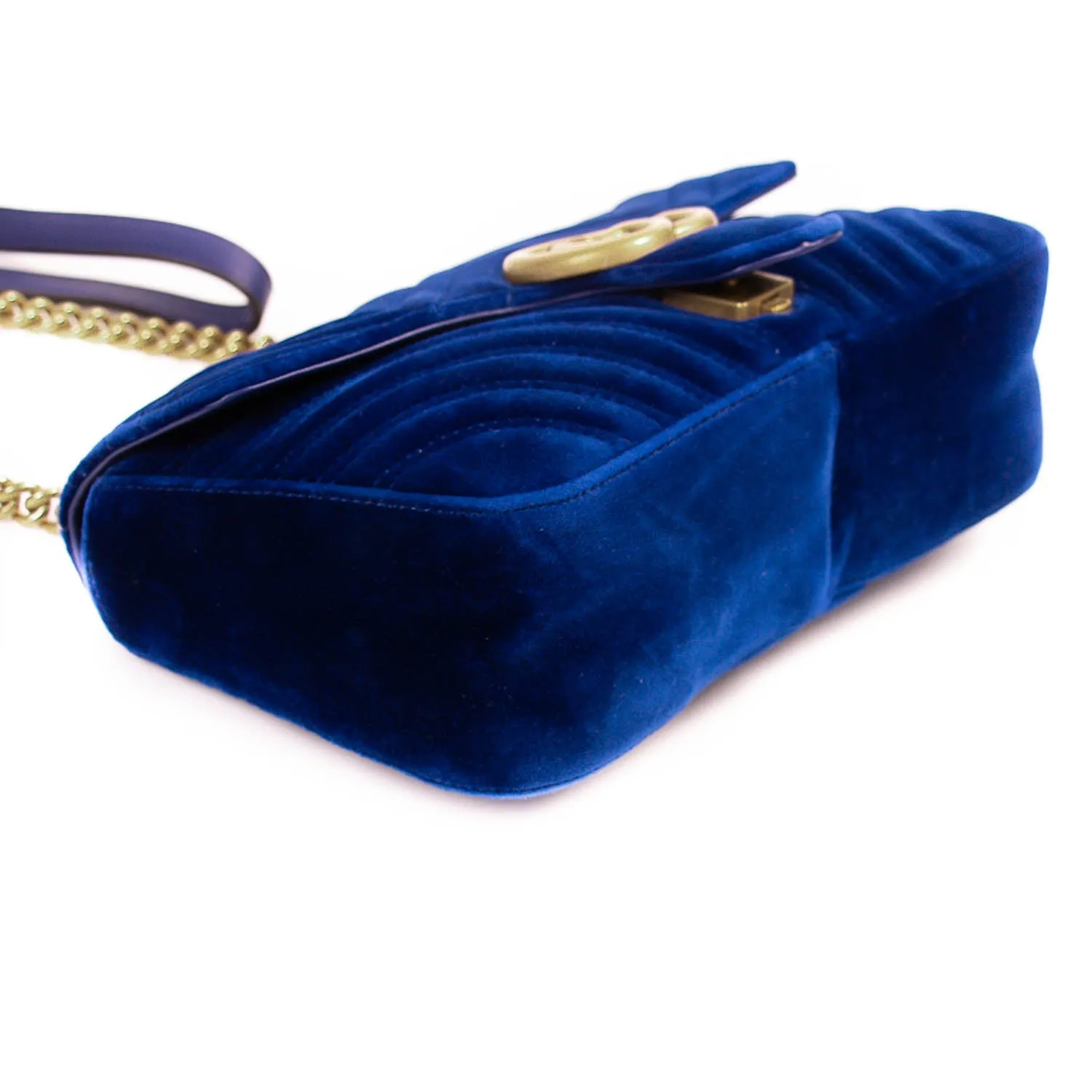 Gucci GG Marmont Small Velvet Metalassé Bag