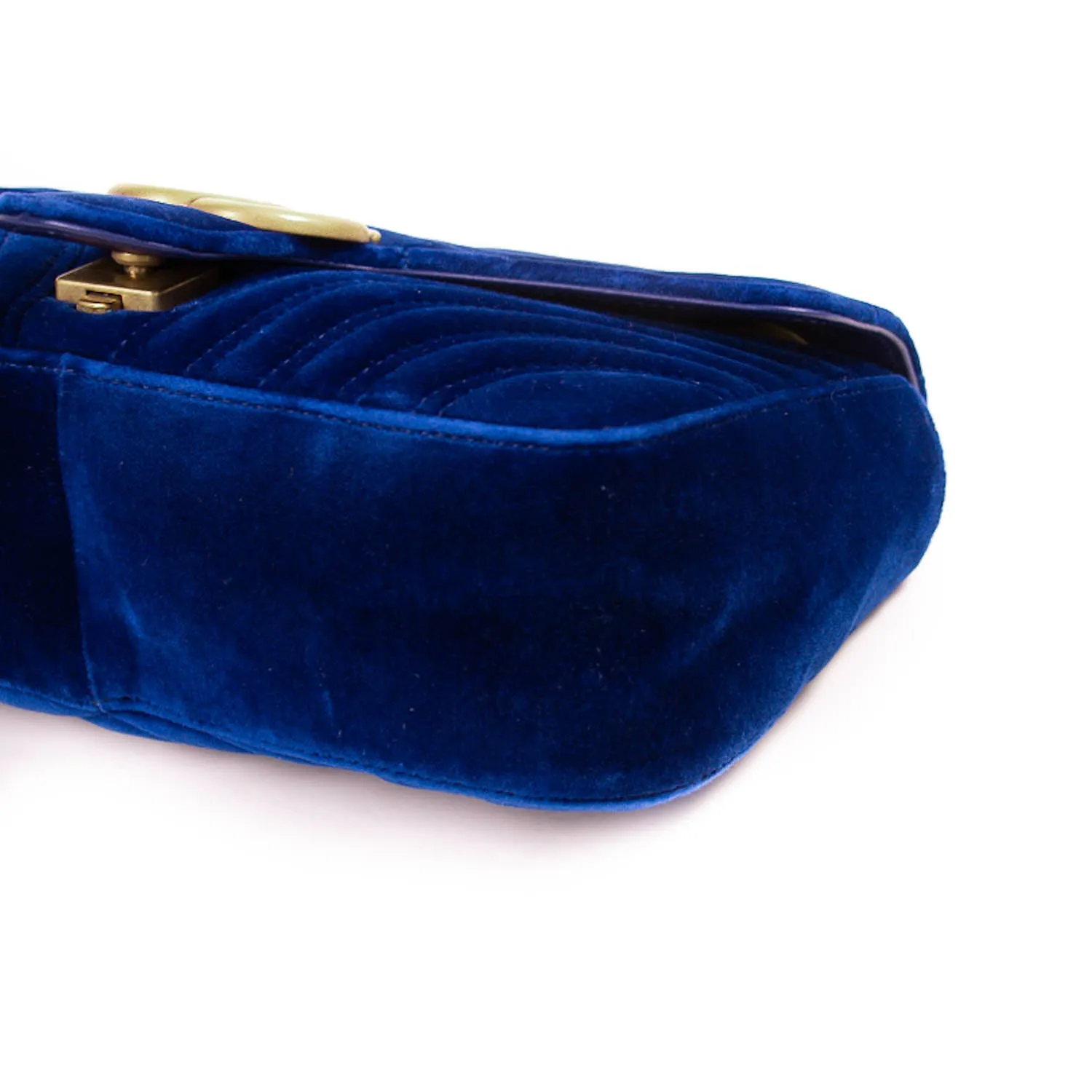 Gucci GG Marmont Small Velvet Metalassé Bag