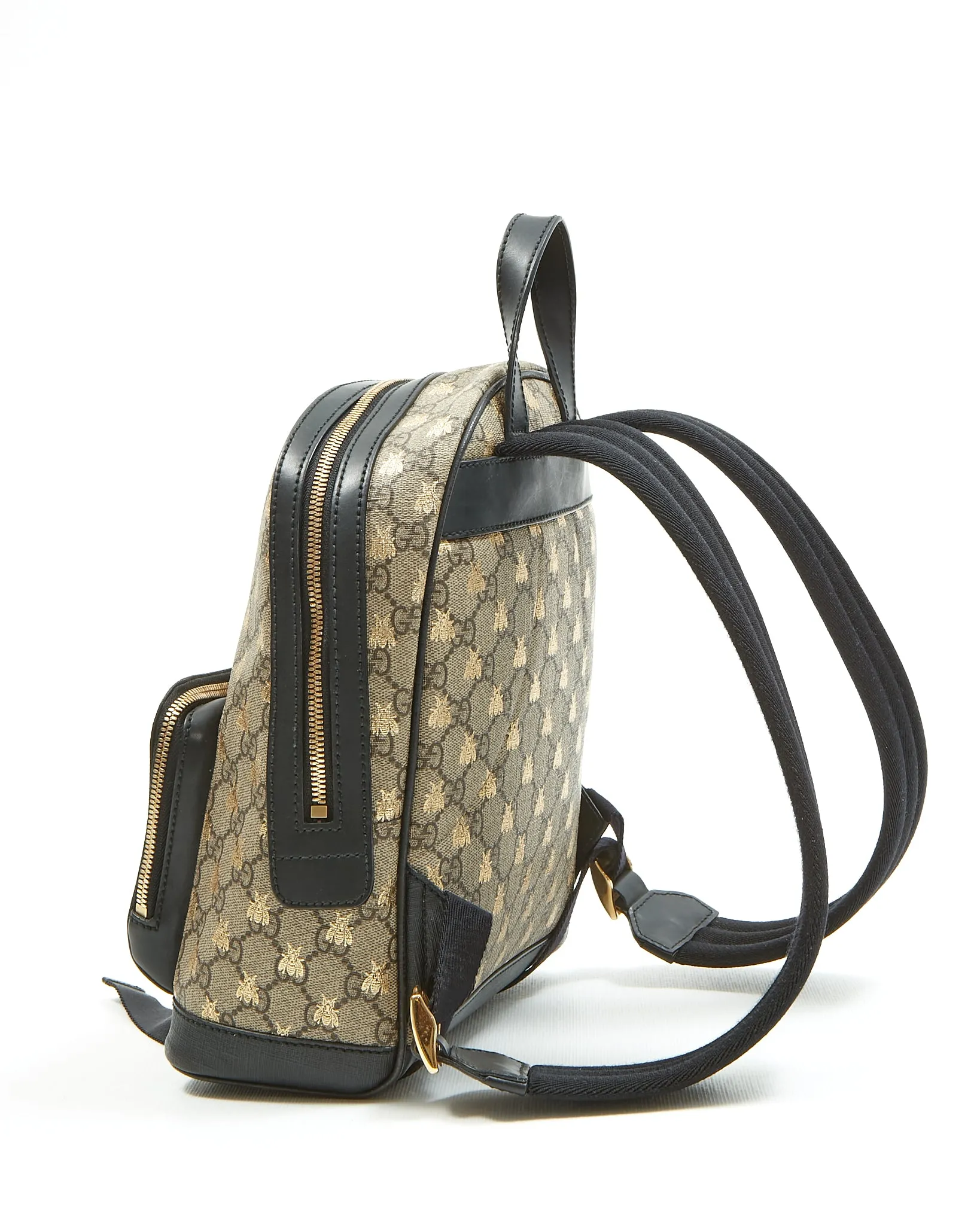 Gucci GG Supreme Canvas Small Bee Backpack
