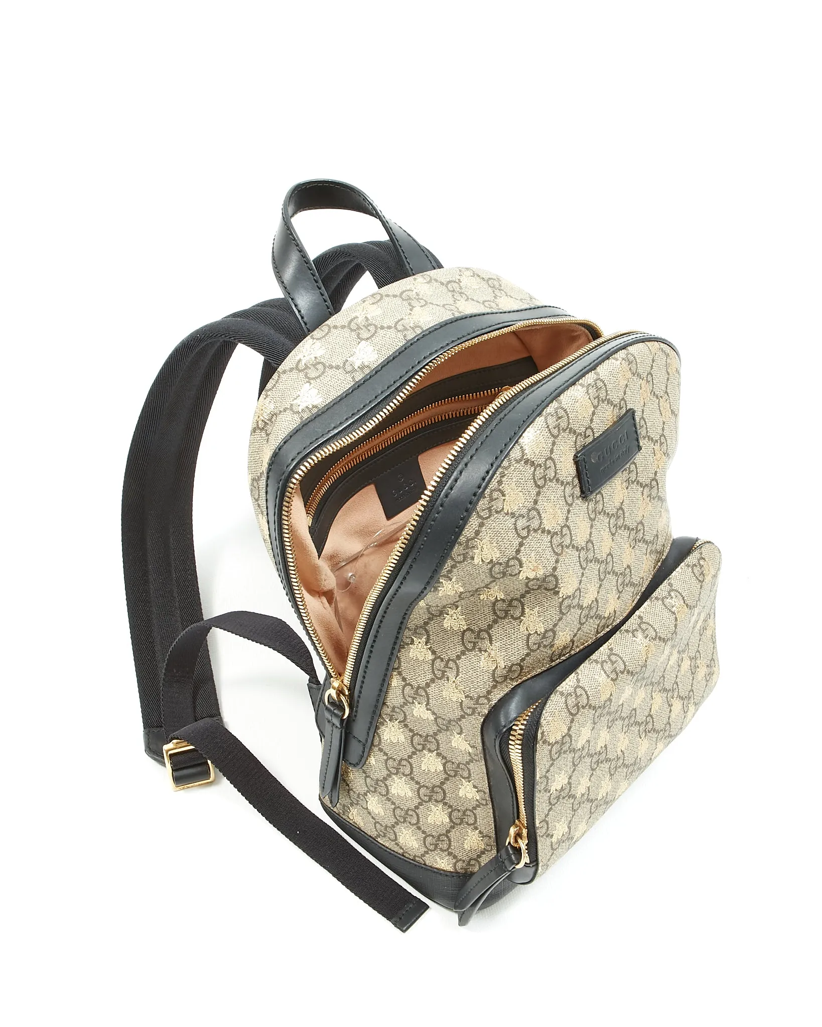 Gucci GG Supreme Canvas Small Bee Backpack