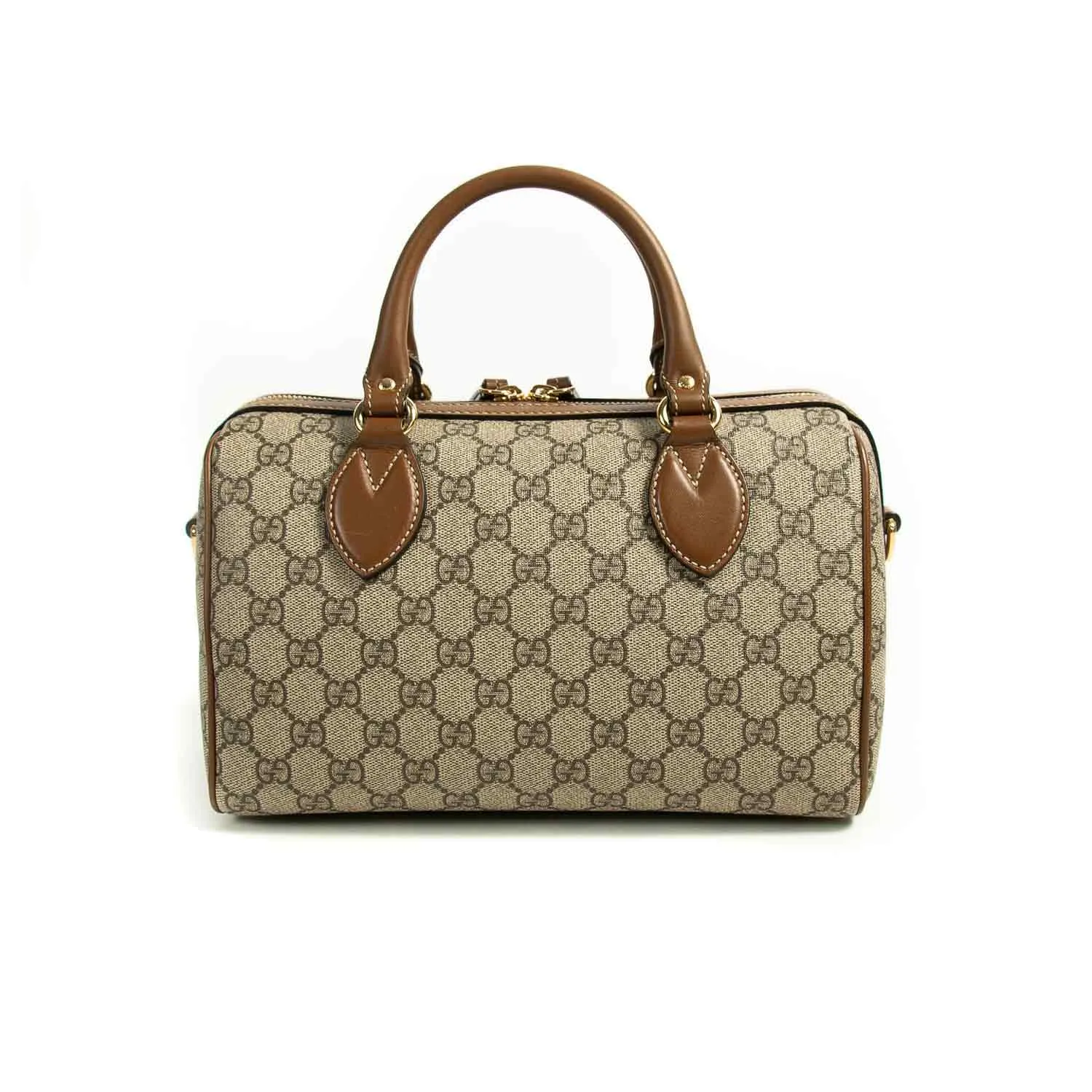 Gucci GG Supreme Embroidered Small Boston Bag