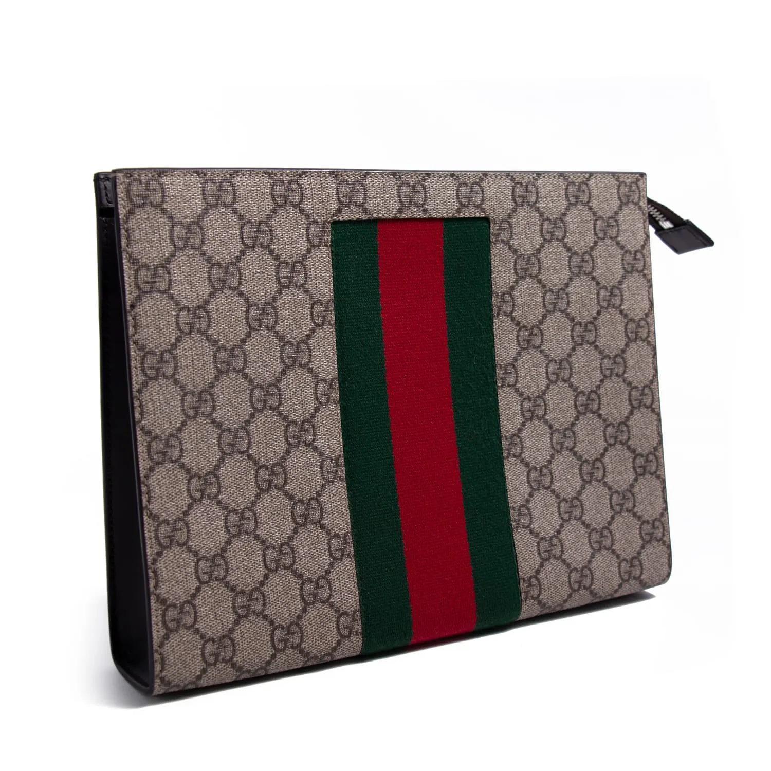 Gucci GG Supreme Web pouch