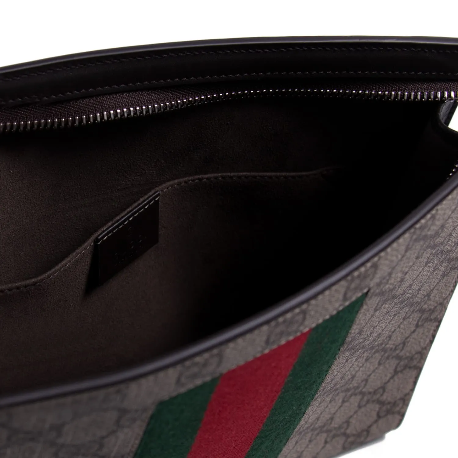 Gucci GG Supreme Web pouch