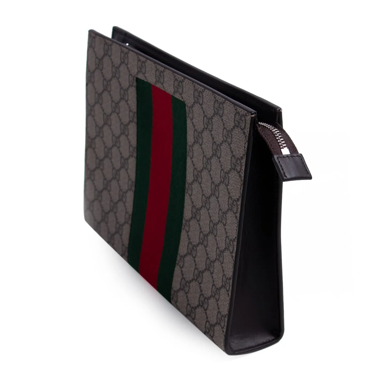 Gucci GG Supreme Web pouch