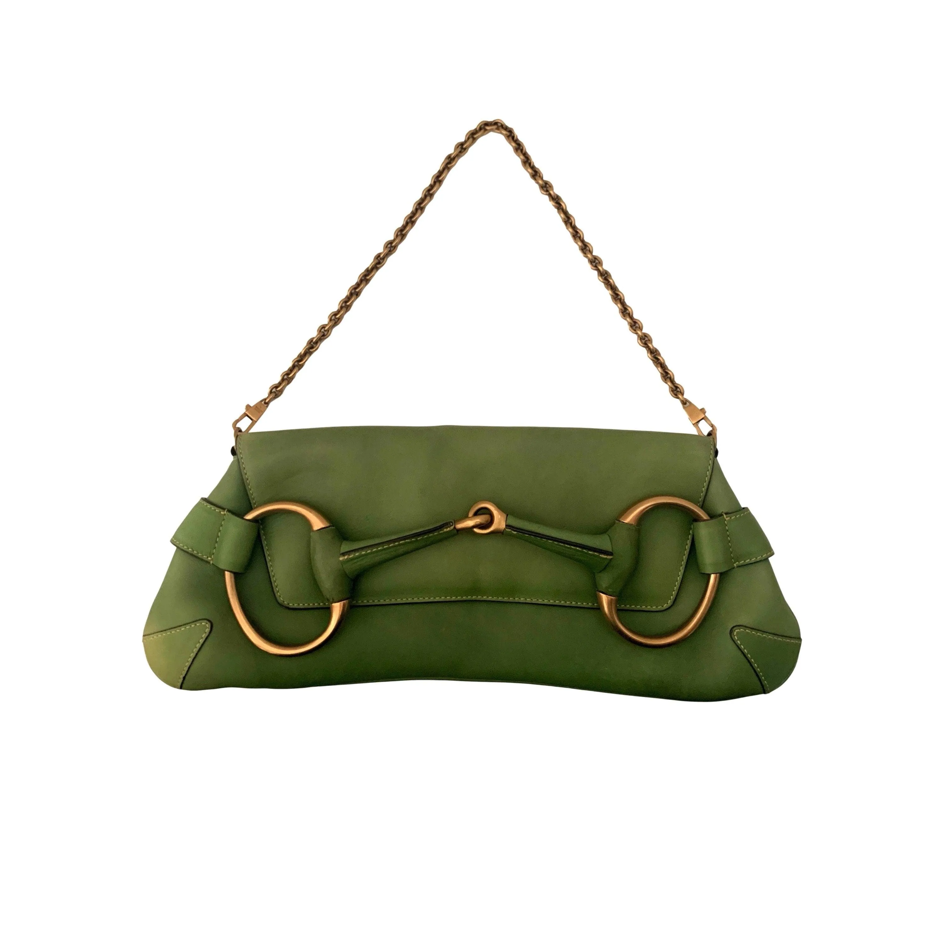 Gucci Green Chain Shoulder Bag