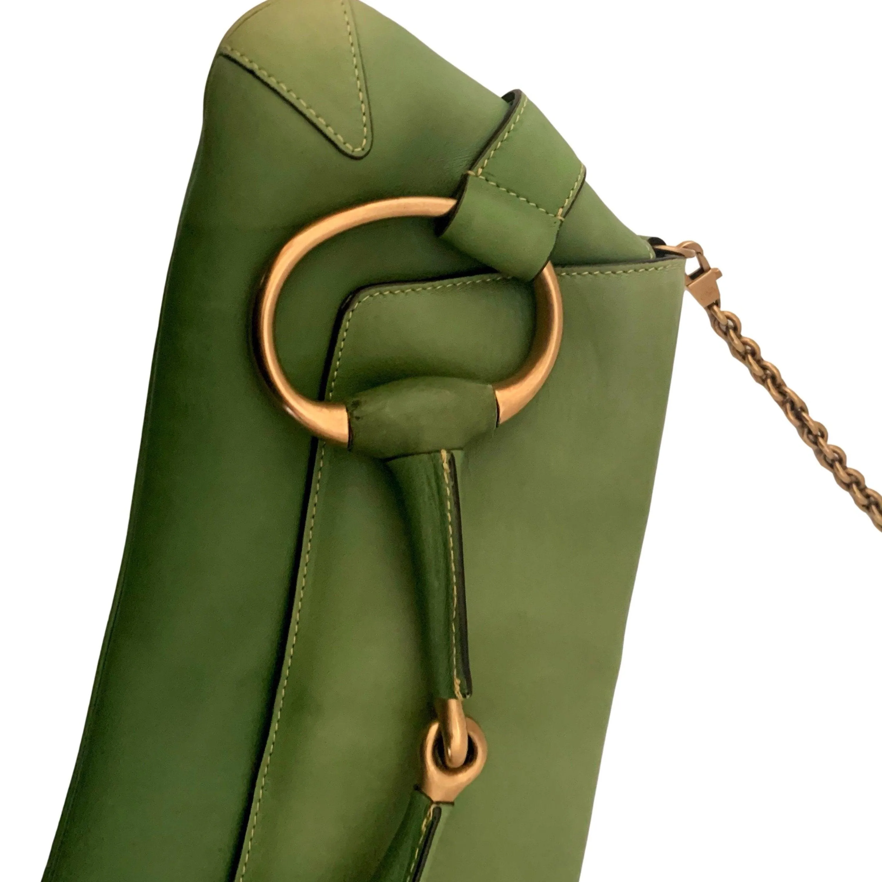 Gucci Green Chain Shoulder Bag