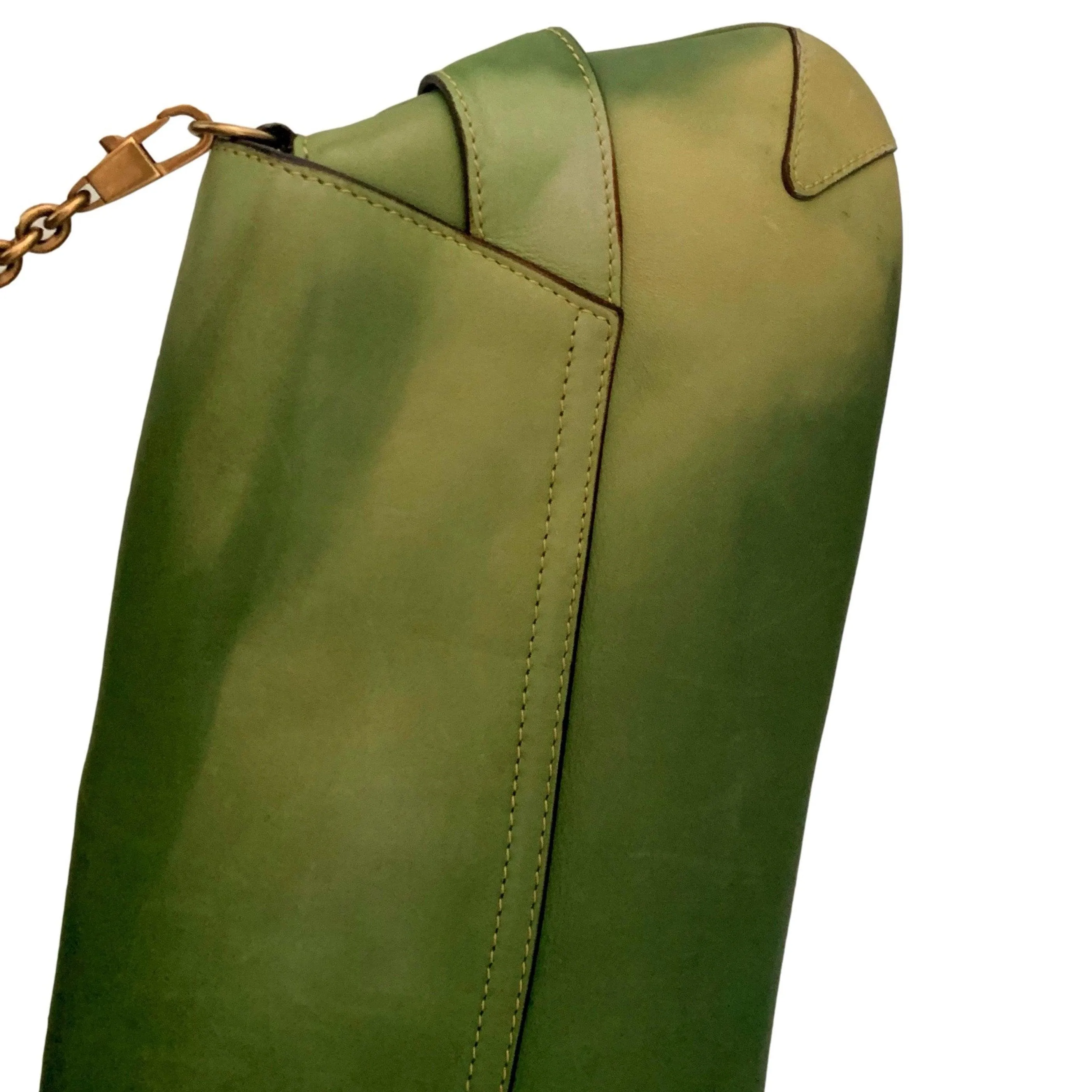 Gucci Green Chain Shoulder Bag