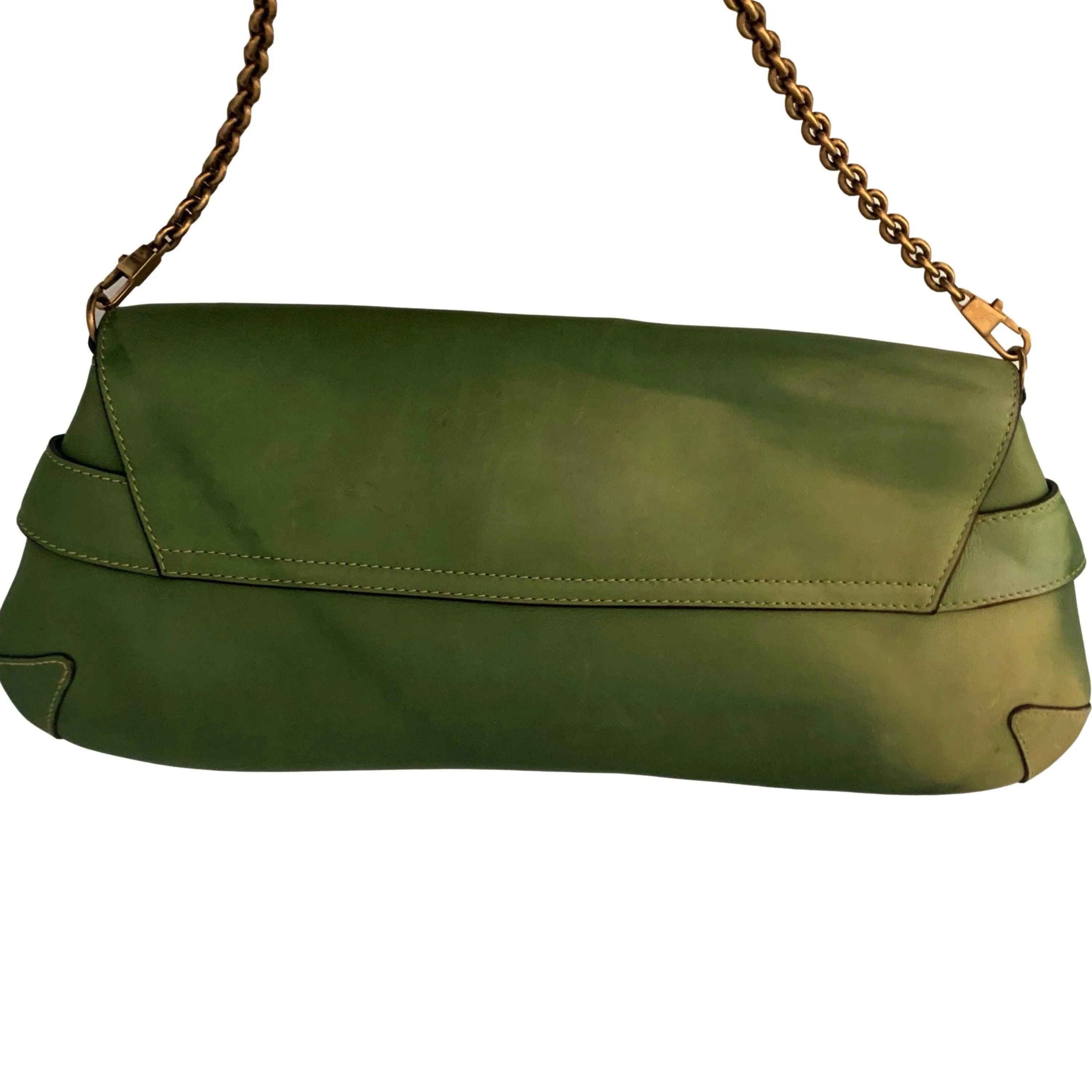 Gucci Green Chain Shoulder Bag