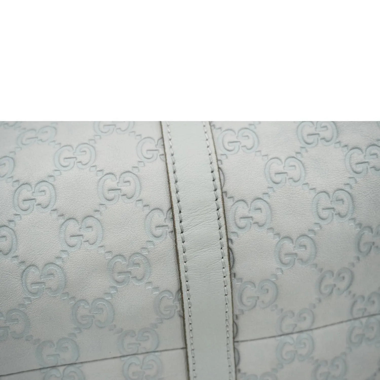 GUCCI Joy Medium Leather Boston Bag Light Blue 265697