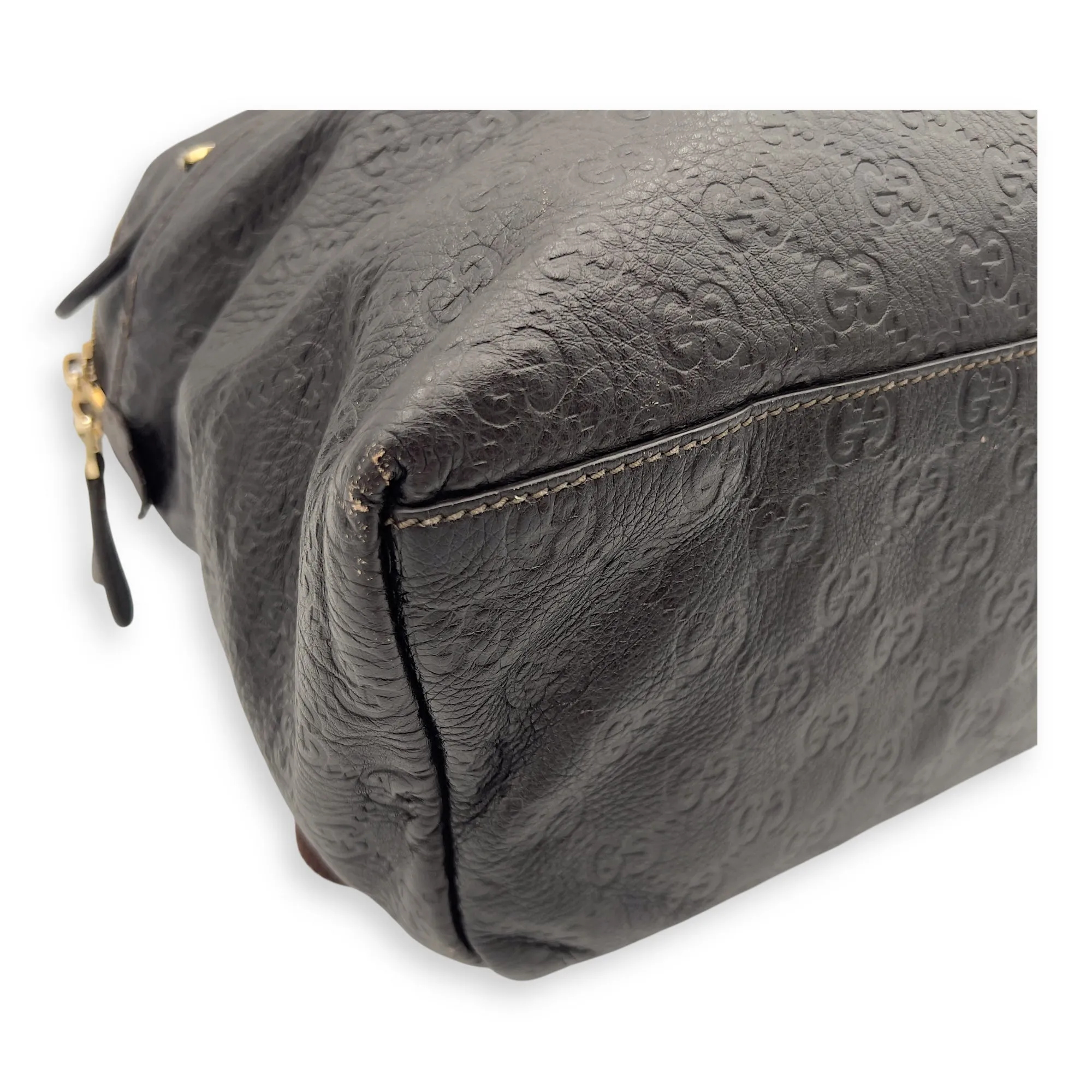 Guccissima Backpack Brown in Calfskin, Silver hardware