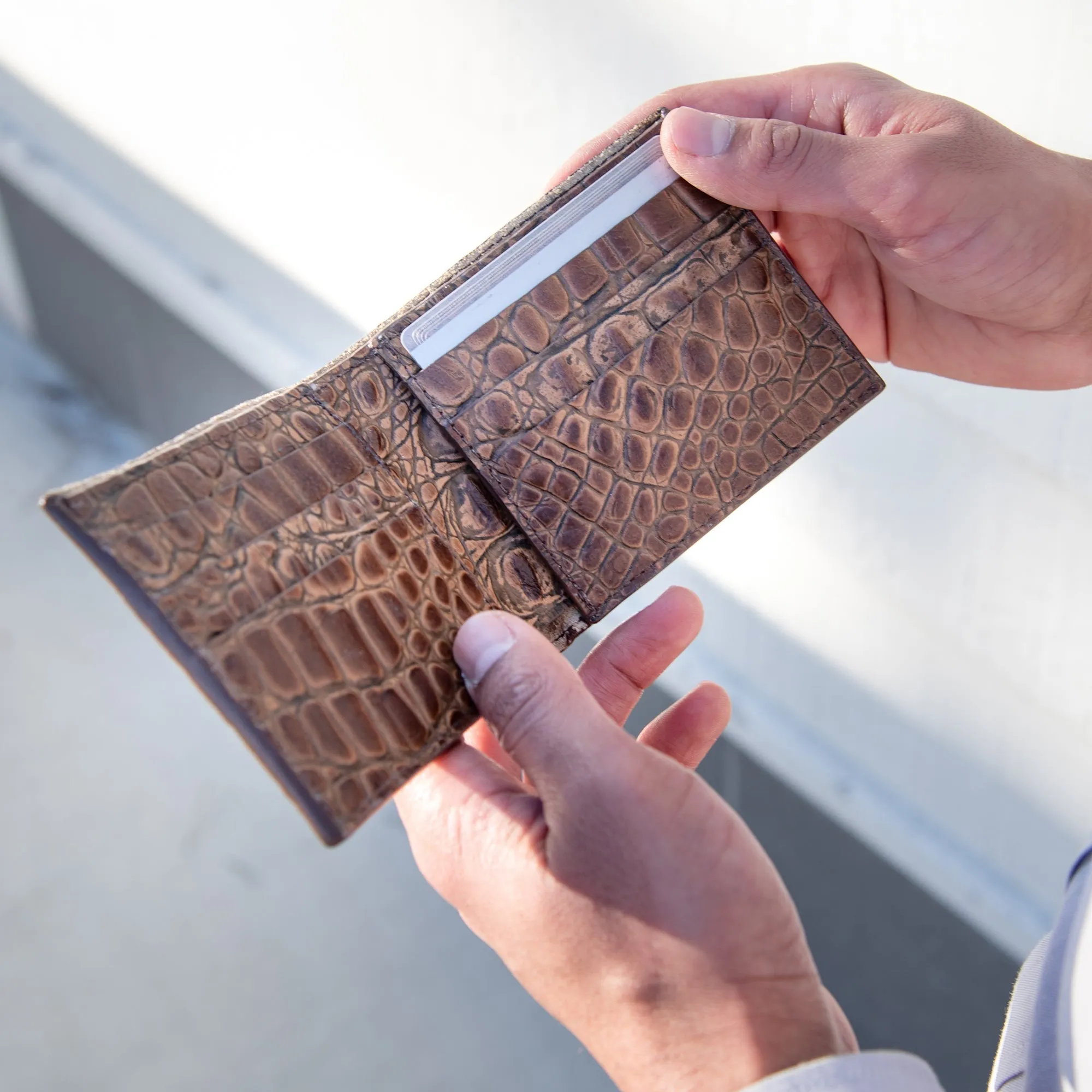 Handcrafted Leather Wallet - Brown