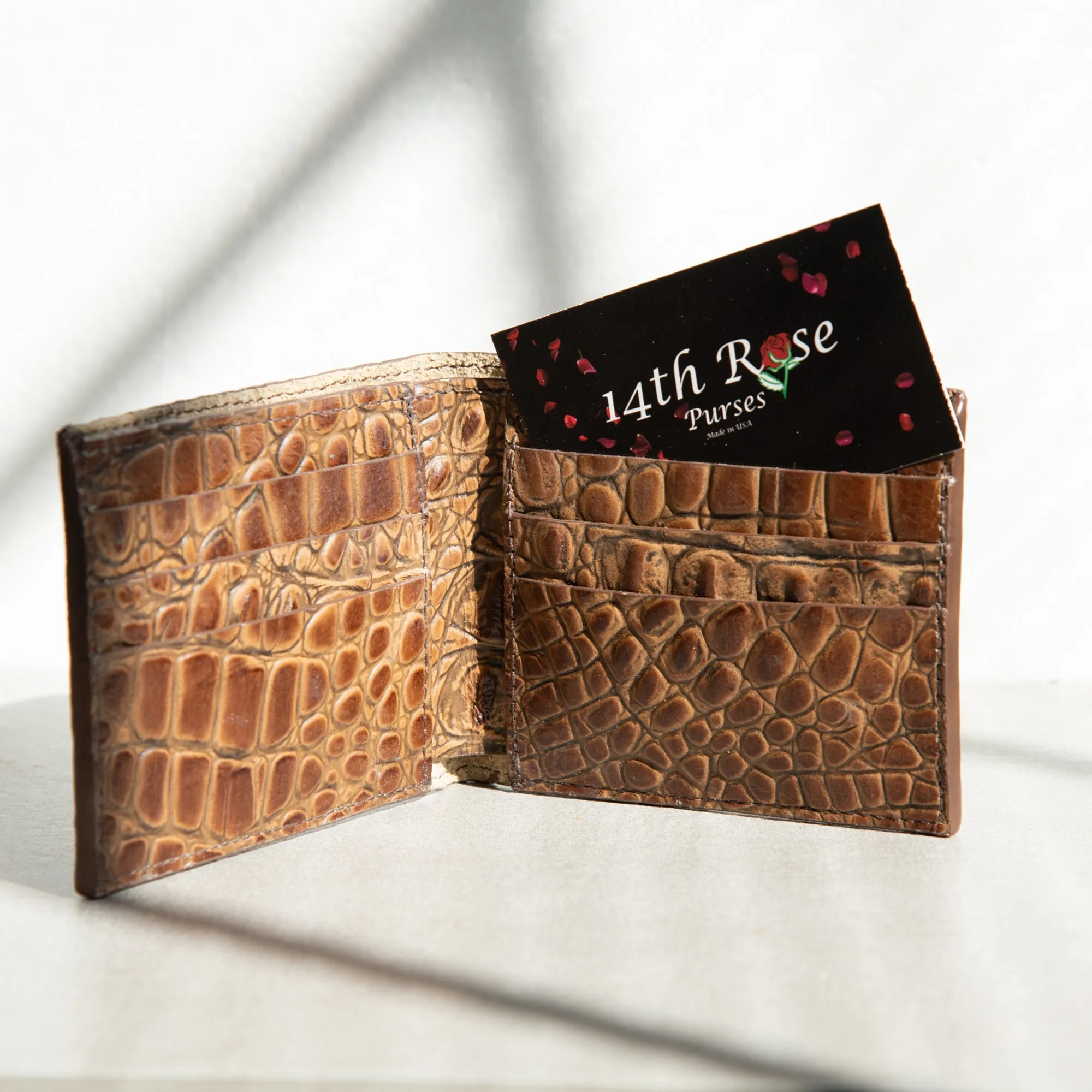 Handcrafted Leather Wallet - Brown