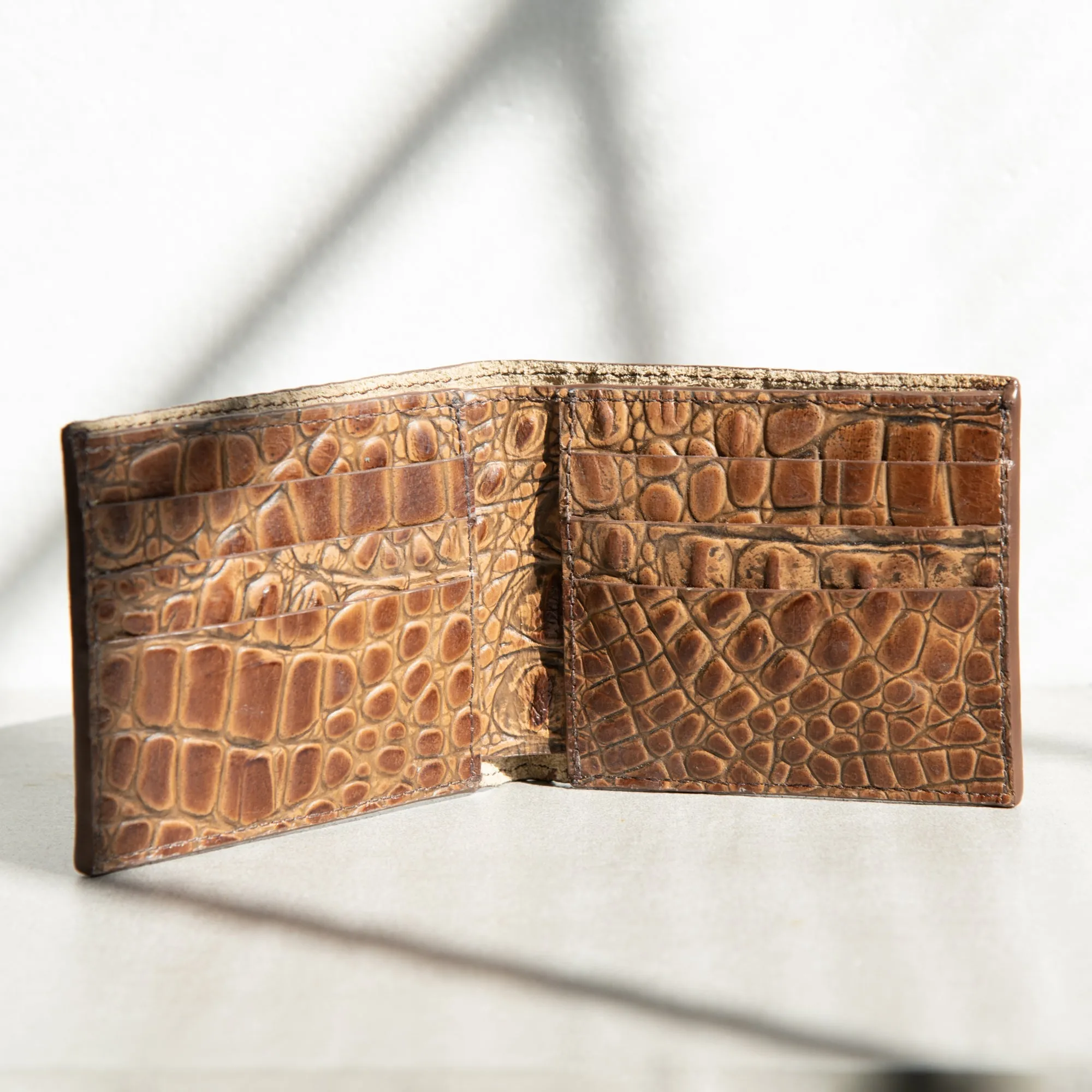 Handcrafted Leather Wallet - Brown