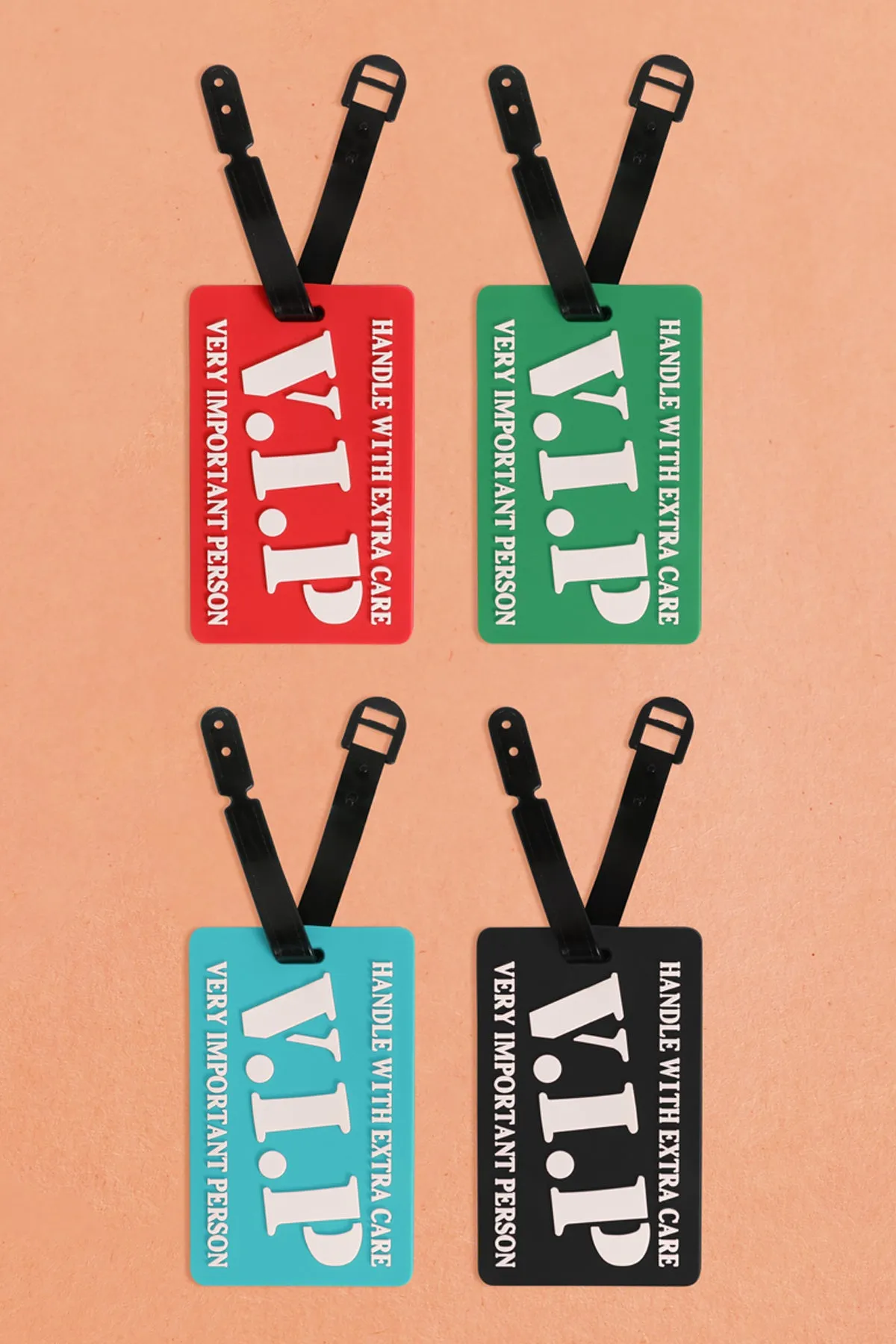 HANDLE WITH EXTRA CARE V.I.P. LUGGAGE TAG