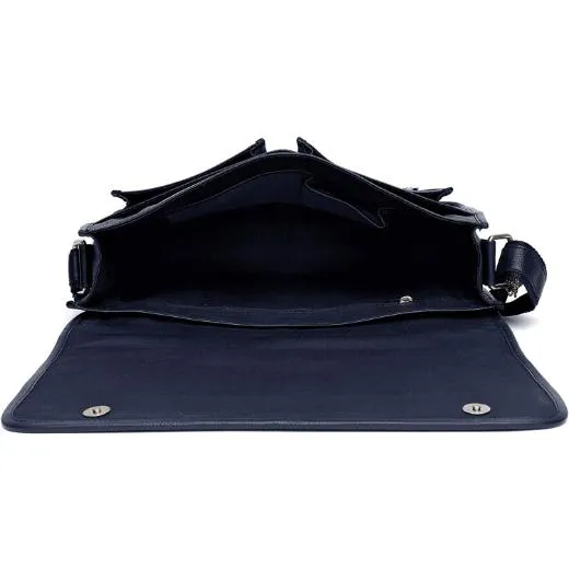 HARLOW Leather Messenger Bag for Men