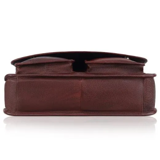 HARLOW Leather Messenger Bag for Men