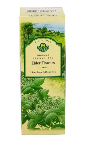 Herbaria Elder Flowers Tea  (Sambucus Nigra) 25 Tea Bags