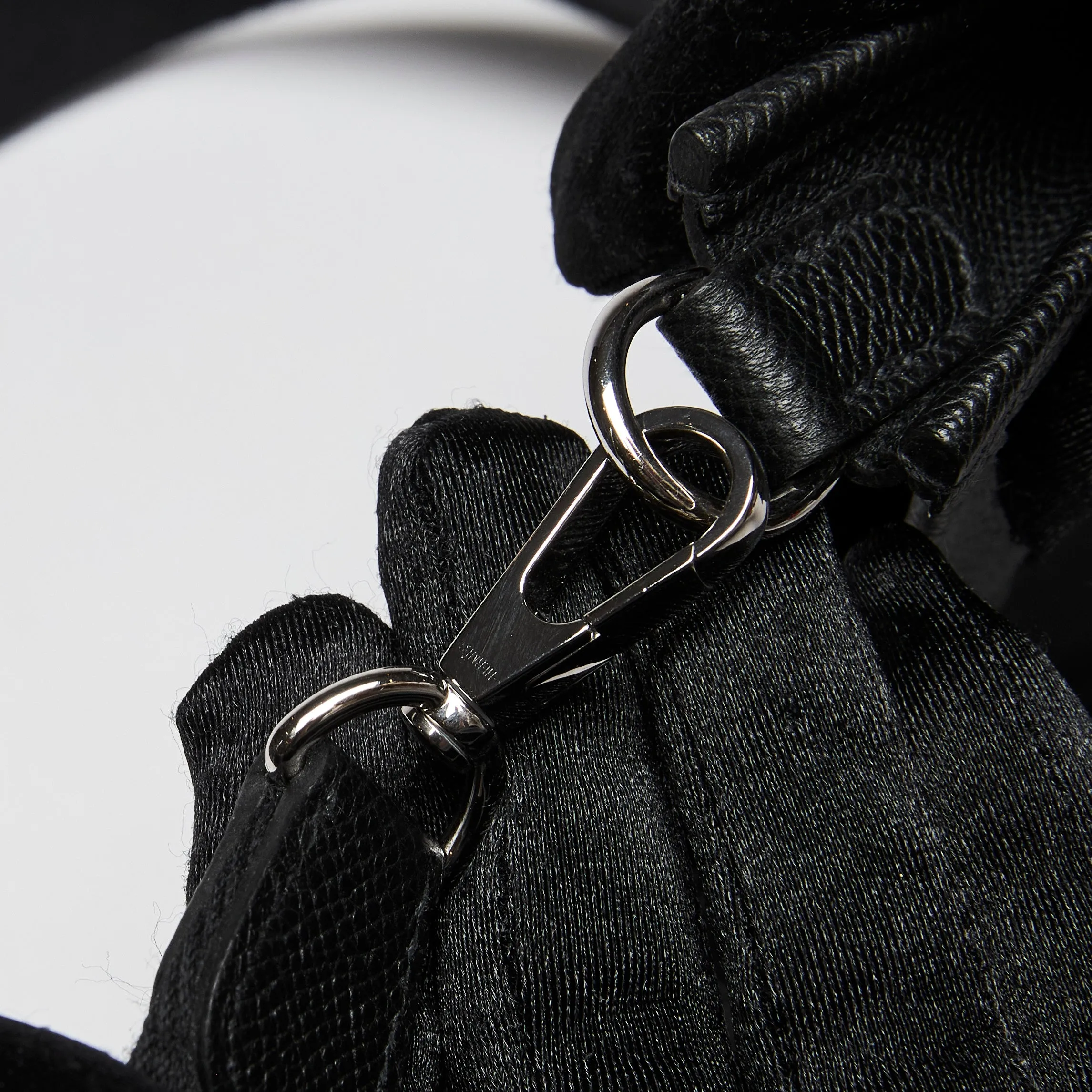 Hermes Black Epsom Leather TPM Evelyne Handbag