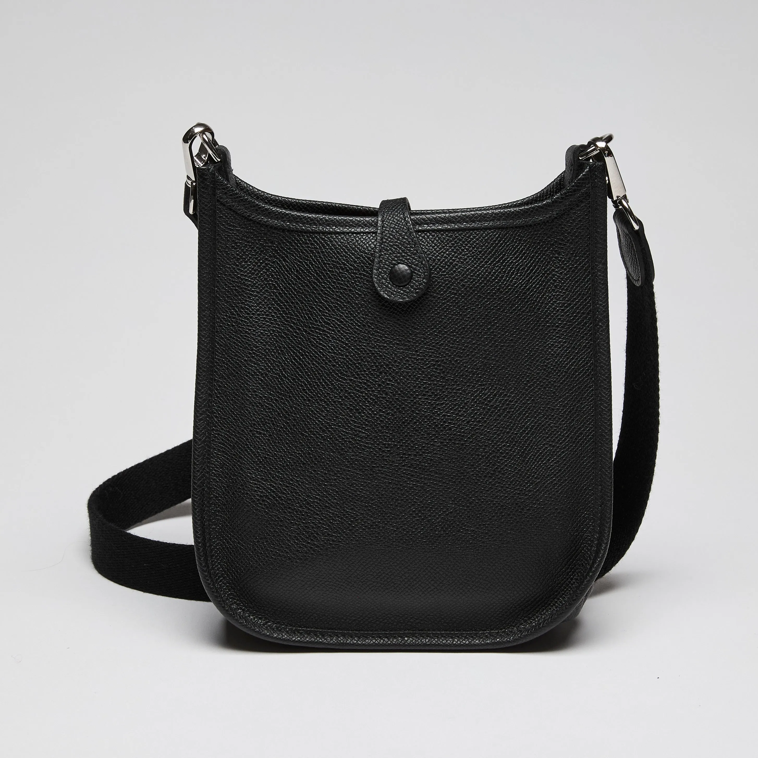 Hermes Black Epsom Leather TPM Evelyne Handbag