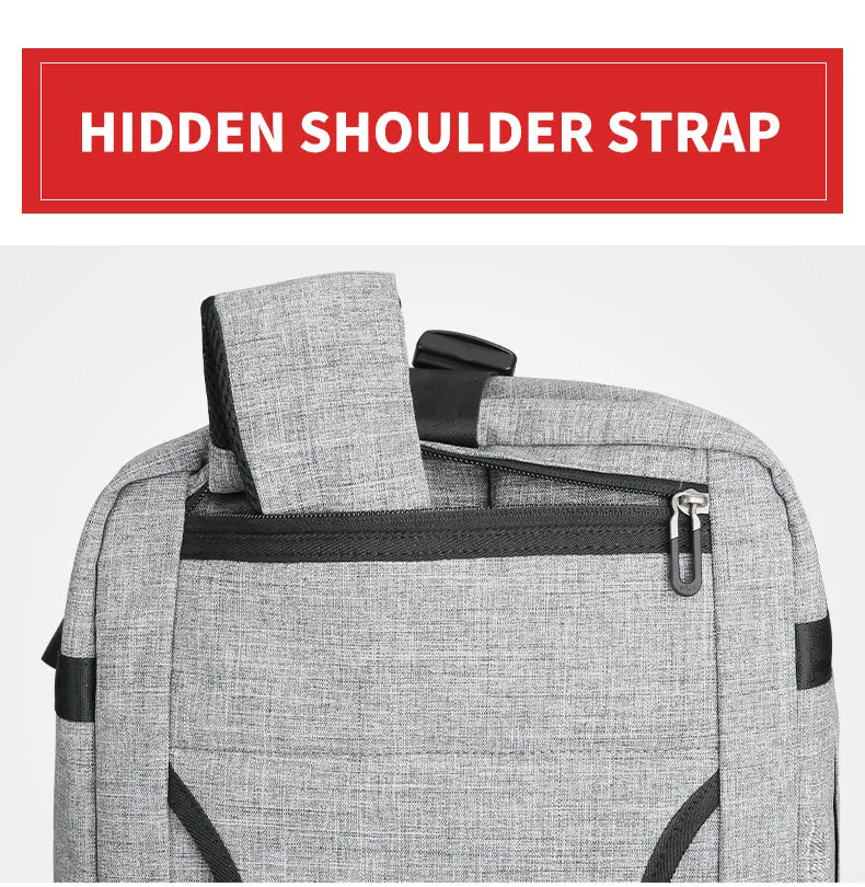 High Capacity Fashion  Men's Travel Bag - Black,Grey