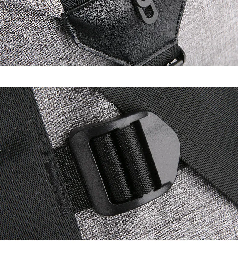 High Capacity Fashion  Men's Travel Bag - Black,Grey