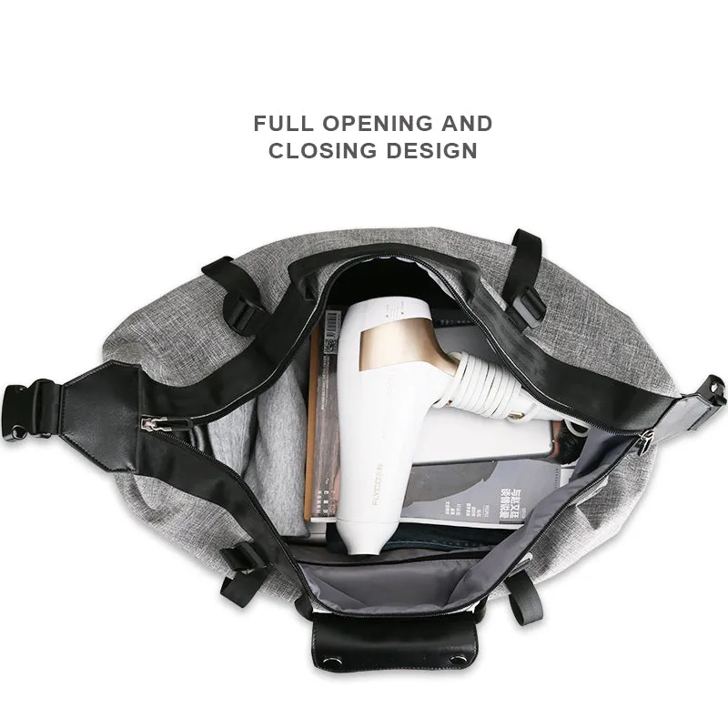 High Capacity Fashion  Men's Travel Bag - Black,Grey