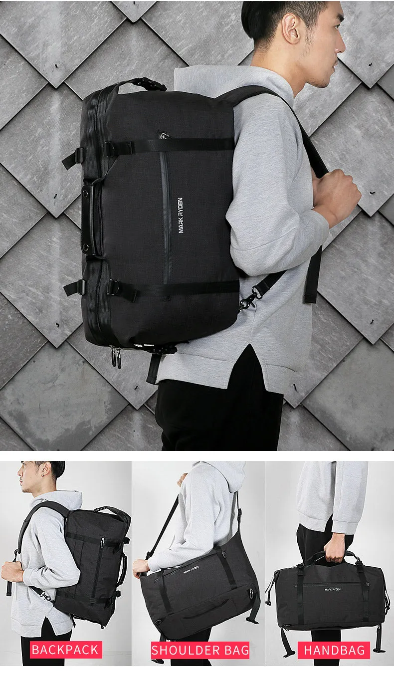 High Capacity Fashion  Men's Travel Bag - Black,Grey